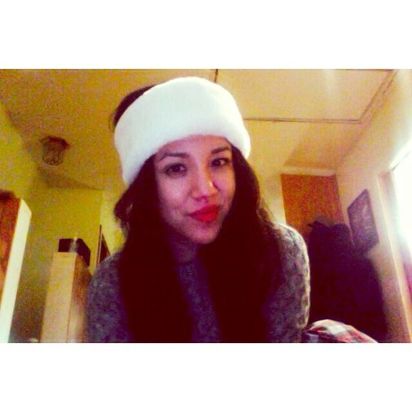❌Sold❌furry white headband