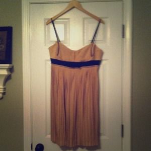 Michael Kors. Cocktail dress. Tan and black.