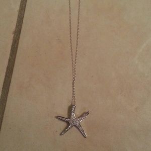 Silver Starfish Necklace