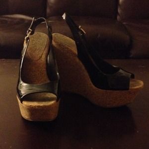 Jessica Simpson peep toe wedges
