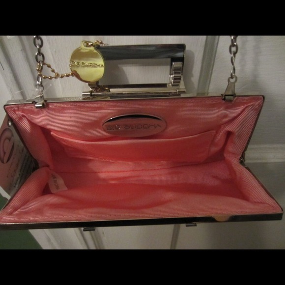 Big Buddha Silver metallic clutch - Picture 3 of 3