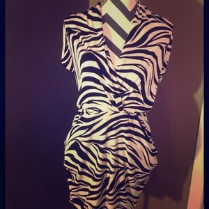 NWT! Zebra Print Dress: Size M