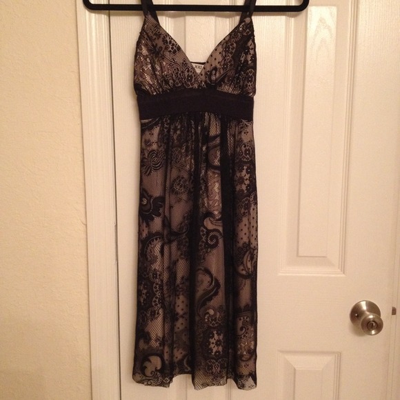 Black lace dress