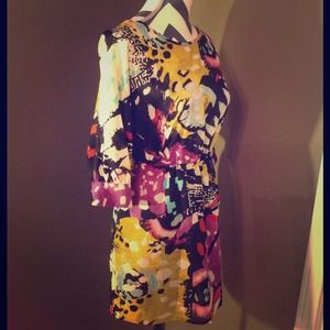 NWT! Printed Slit Dress: Size S