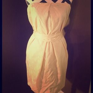 Cream BCBG Bubble Dress: Size S