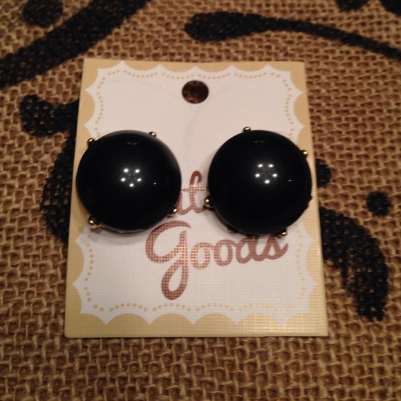 New Black Bubble Stud Earrings