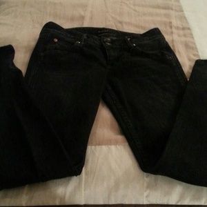 Black Hudson straight leg jeans,  size 28