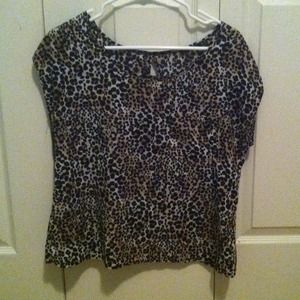 Cheetah print loose top