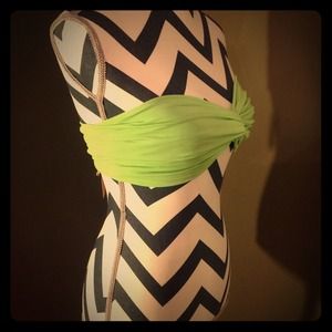 NWT! Lime Green bandeau top: One Size