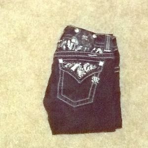 Black Miss Me Jeans! W28/L33. Boot cut.