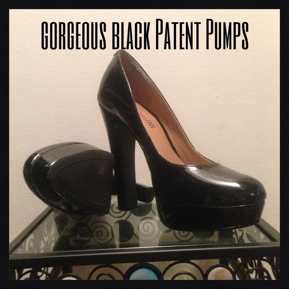 Cosmopolitan Black Patent Pumps