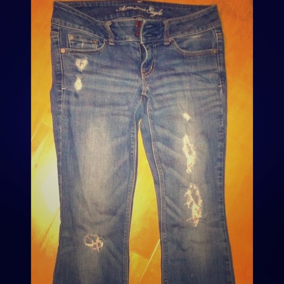 Destroyed American Eagle jeans