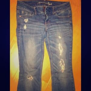 Destroyed American Eagle jeans