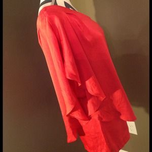 NWT! Red Asymmetrical Romper: Size S