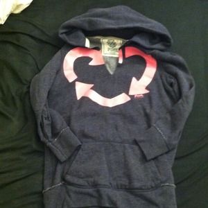 Aviator navy with pink detail pullover