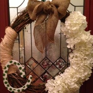 Grapevine monogram wreath