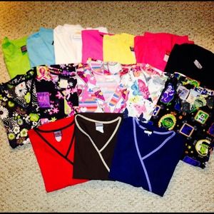 Colorful scrub tops!!