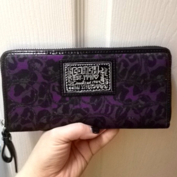 Authentic Coach Leopard Print Long Wallet SOLD