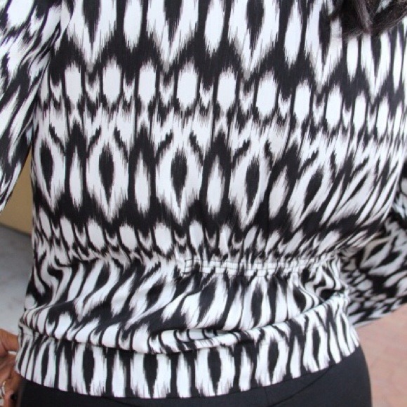 SOLD LOCALLY Graphic Print Zip Front Shirt - Picture 2 of 4