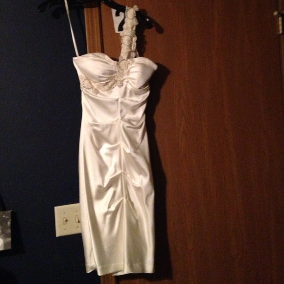Off white cache dress - Picture 1 of 4