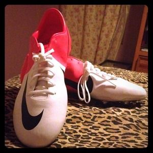 Brand new. Never worn. Nike Mercurial soft ground.