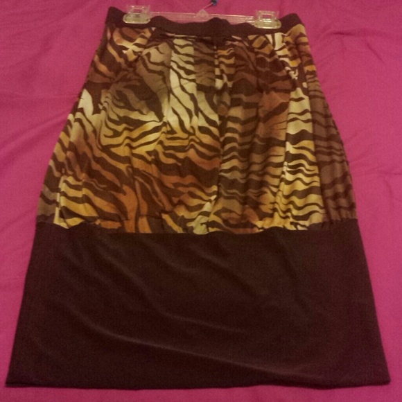 Leopard strapless dress