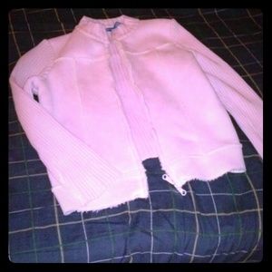 Pink Sweater Jacket Girls XL 16