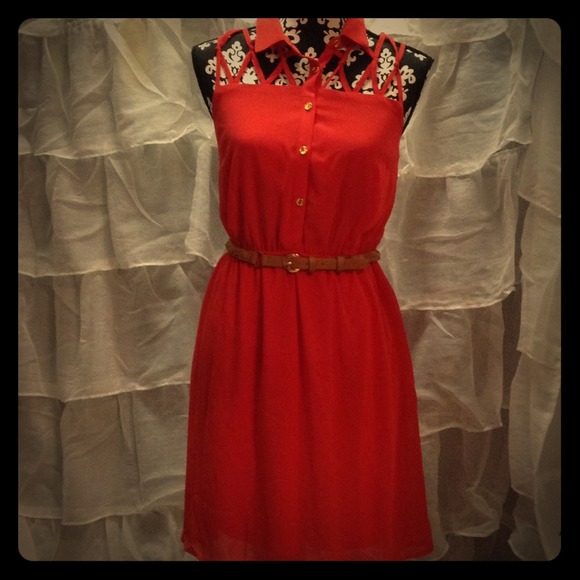 Fun n flirty red dress new