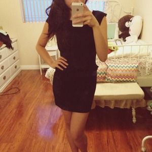 In Love With Fashion Peplum Mini Dress - S/M