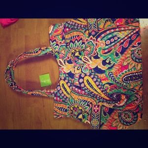 Vera Bradley Pleated Tote in Venetian