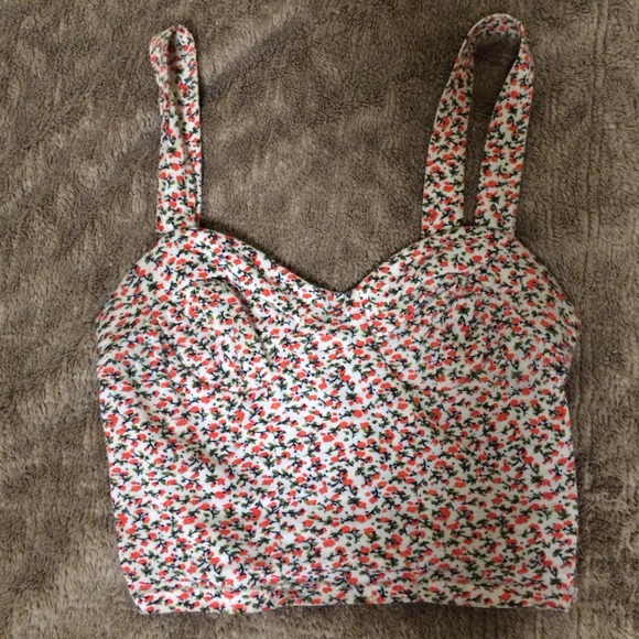 Floral Crop bralette top