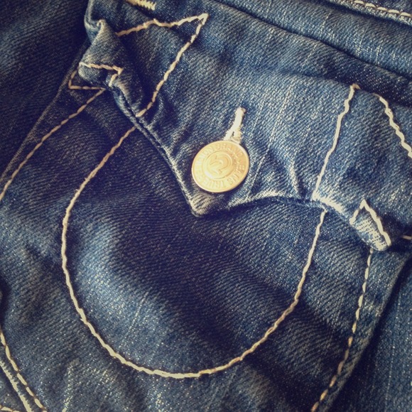 Authentic true religion hot jean shorts
