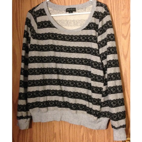 Striped Forever 21+ Sweater