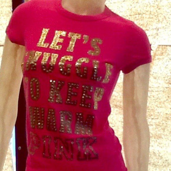 Victoria Secret PINK bling shirt XS