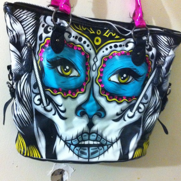 Candy skull purse