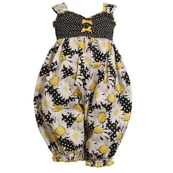 Baby girl Bonnie Jean romper/coverall