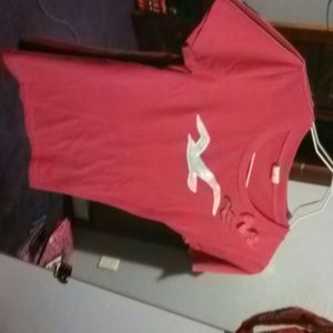 Hollister hot pink shirt
