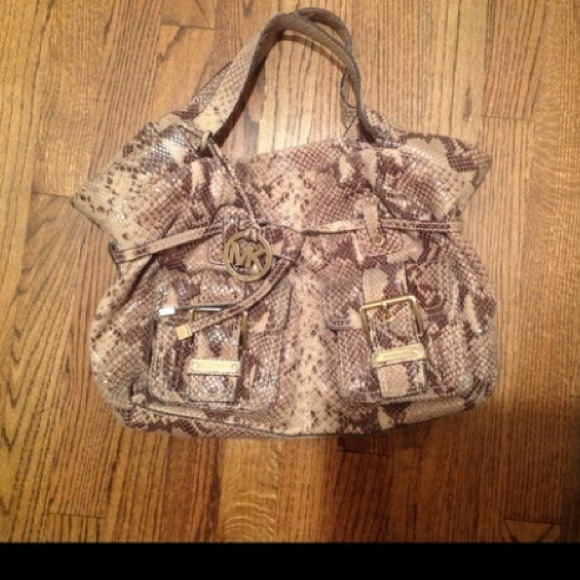 Authentic Mk python purse