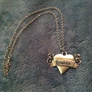 'Broken' Heart necklace