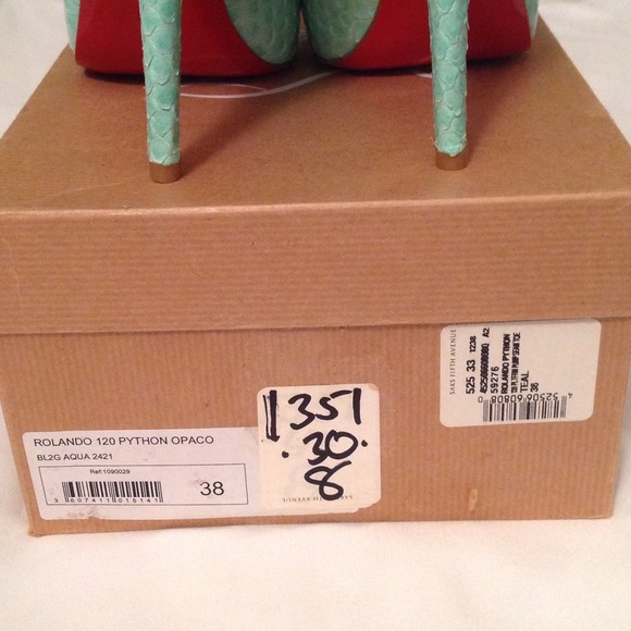 🚫🚫SOLD🚫🚫Christian Louboutin Rolando Python - Picture 3 of 4