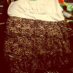 Strapless shirts. Worn.