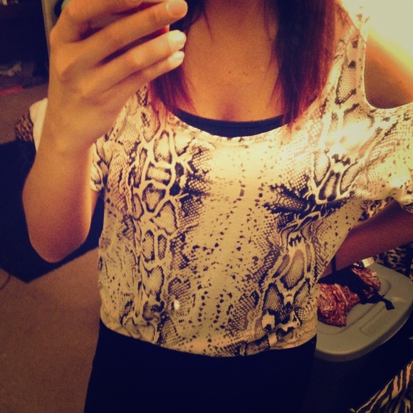 Snakeskin top