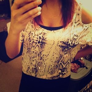Snakeskin top