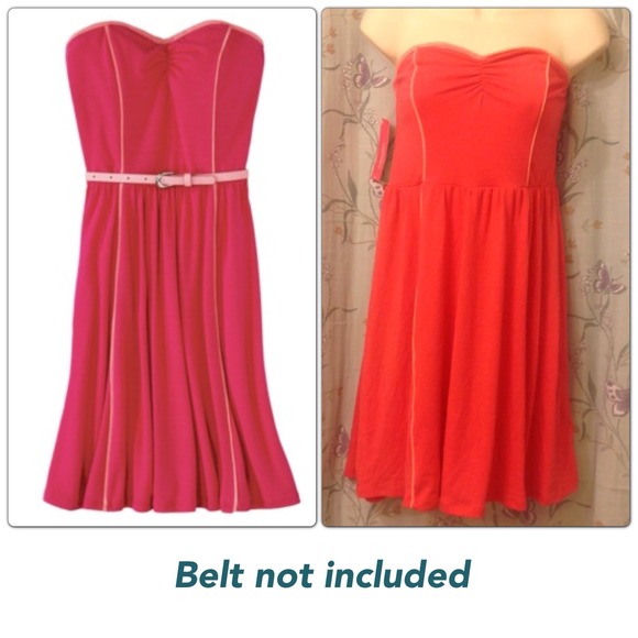 NAME YOUR PRICE Coral tube top dress