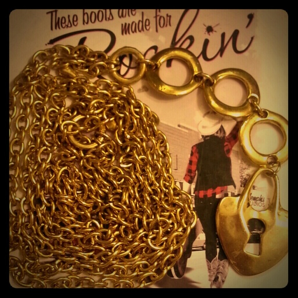 Gold Sercret Heart Chain Belt - Picture 1 of 1