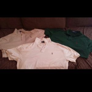 3 Men's Polo Collared Shirts