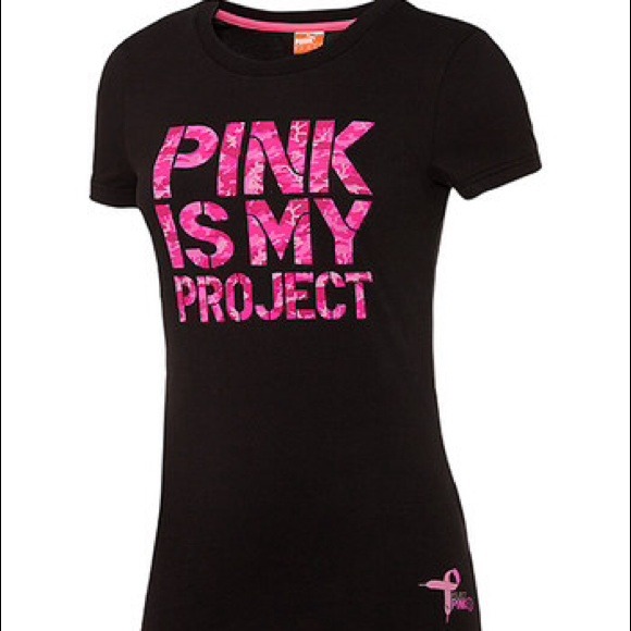 Puma-pink breast cancer t-shirt BRAND NEW size XL