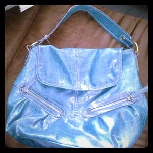 Green Vinyl Medium Purse