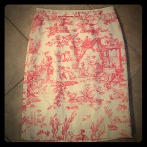 J.Crew knee length toile skirt size 6