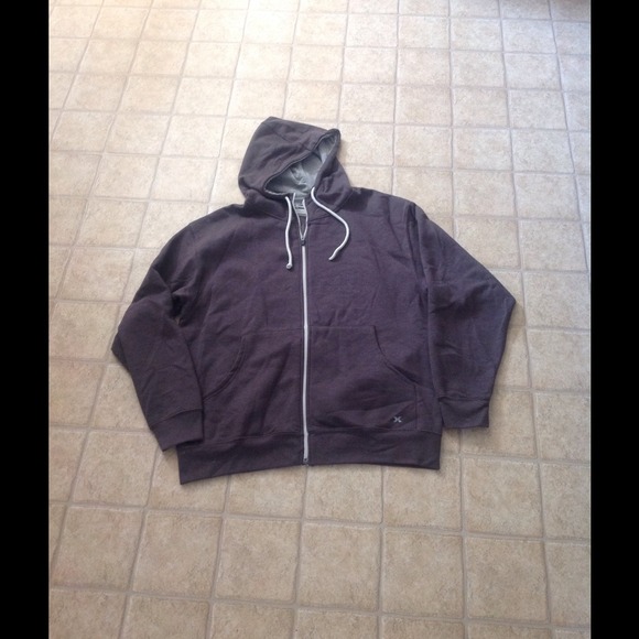 NWOT Men's Large grey zip-up hoodie